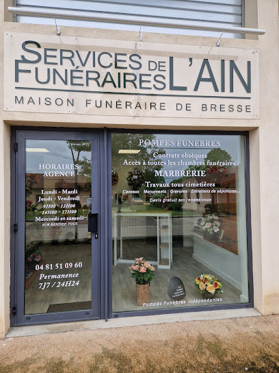 Permanence Décès 24H/24 - Services Funéraires De L'ain - Maison Funéraire De Bresse Pompes Funèbres à Saint-Trivier-de-Courtes