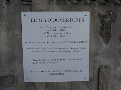 Cimetière de Troussit, Cimetière à Millau